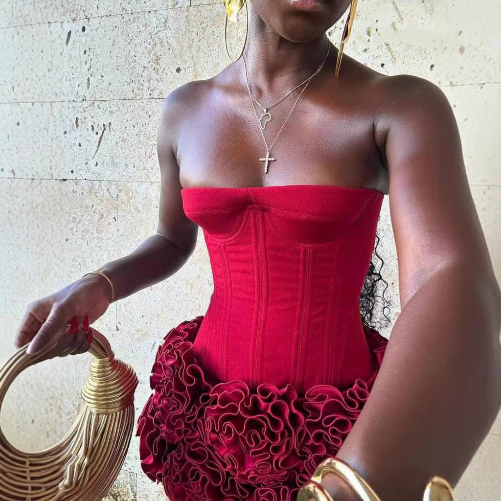 Rose-Queen Mini Dress