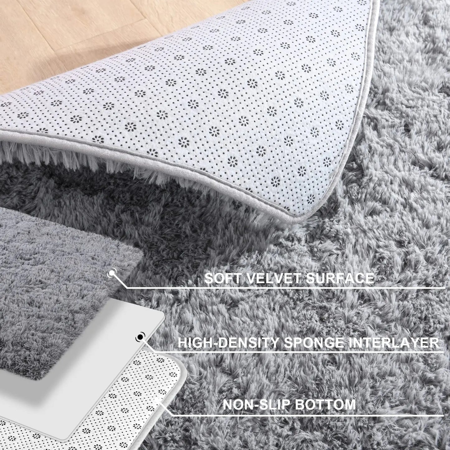 Plush-Shag Floor Rug