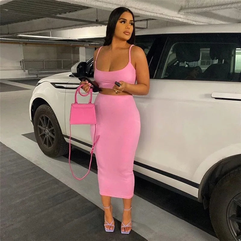 Sleek-Sculpt Skirt Set