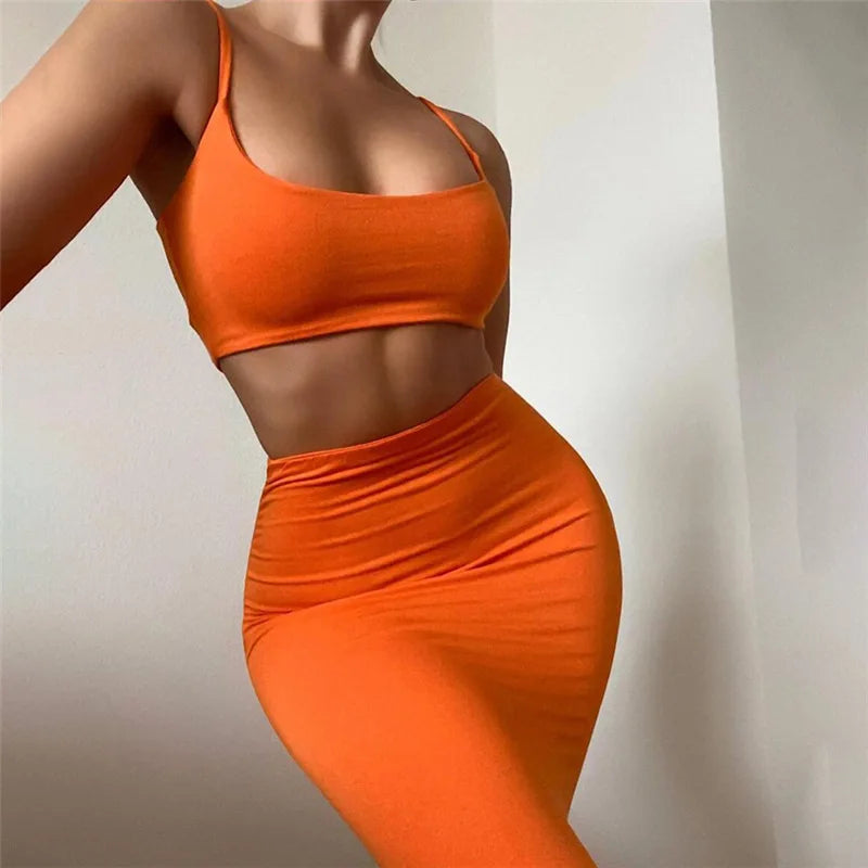 Sleek-Sculpt Skirt Set