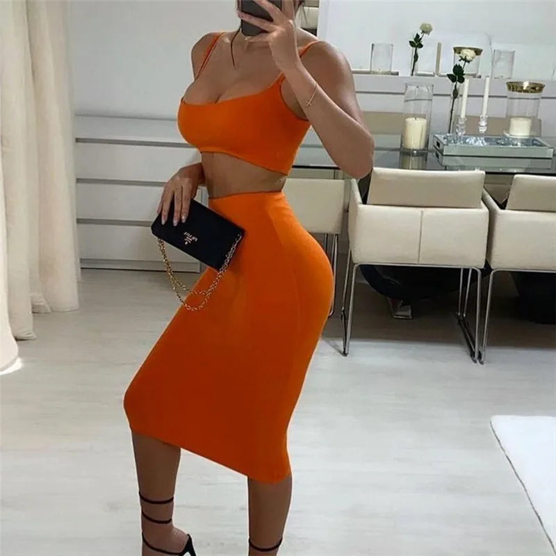 Sleek-Sculpt Skirt Set