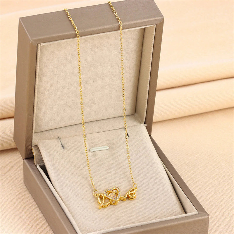 Golden-Love Dainty Chain