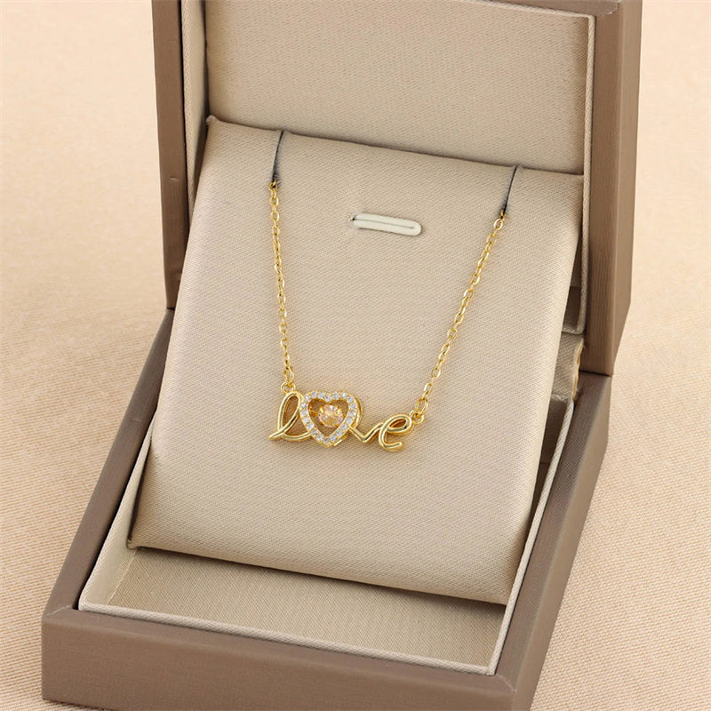 Golden-Love Dainty Chain